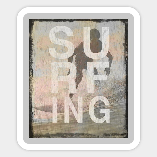 Surfing Sticker by loumed